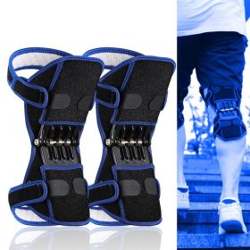 High Quality Knee Brace Patella Booster Spring Knee Brace Support For Mountaineering Squat Sports Knee Booster (Option: Blue2)