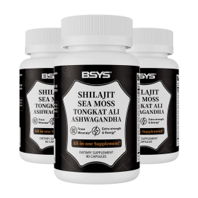 BSYS Xilaizhi Capsules 90 Capsules  Men's Vitality & Energy  Anti-Fatigue Brain Health Support  Hormone Balance Office Workers Seniors Antioxidan (Option: Three bottles)